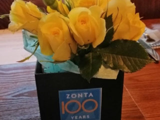 Zonta 100 Years yellow roses