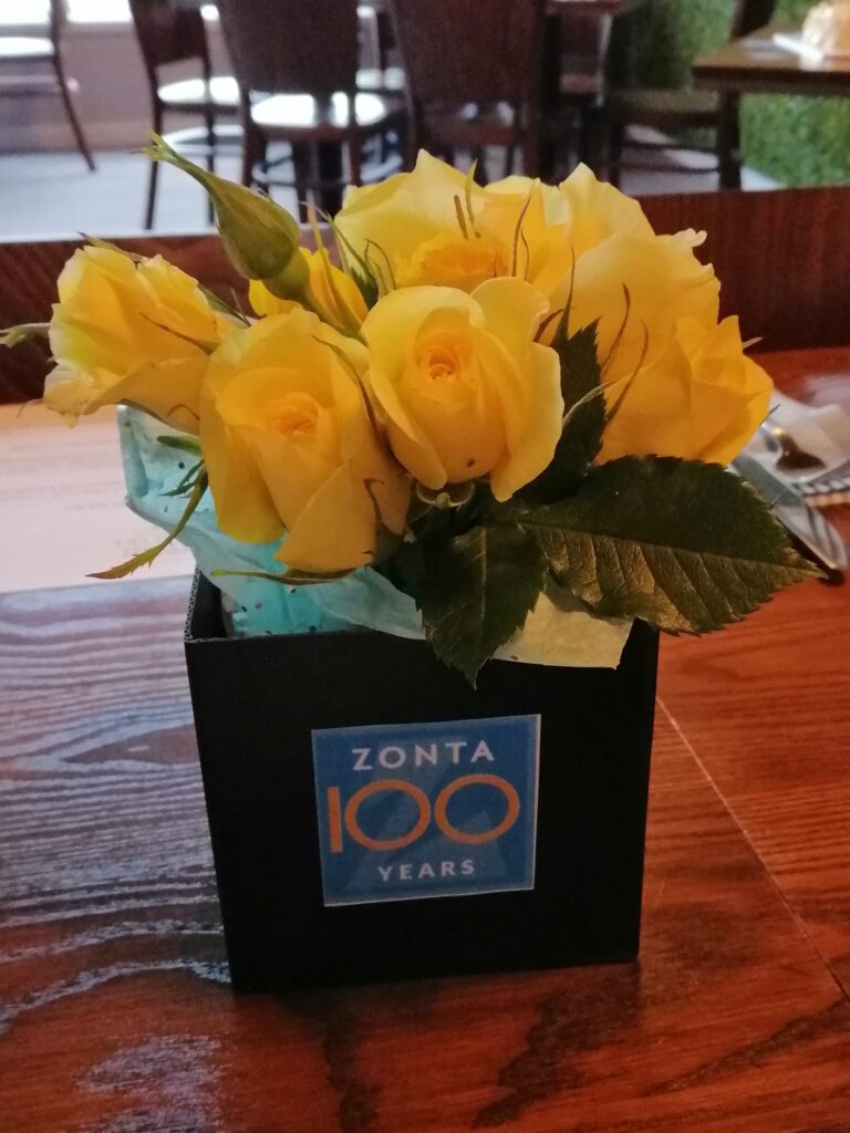 Zonta 100 Years yellow roses