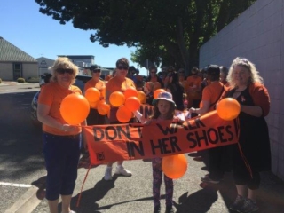 Dont walk in her shoes march